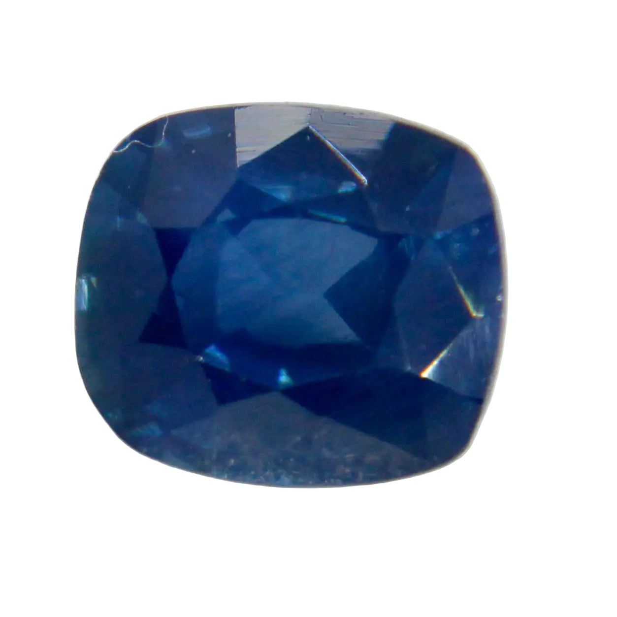0.50ct natural blue sapphire cushion cut unheated Ceylon gemstone