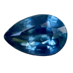 Blue Sapphire gemstone 0.76 carat pear faceted — Sapphire Pal