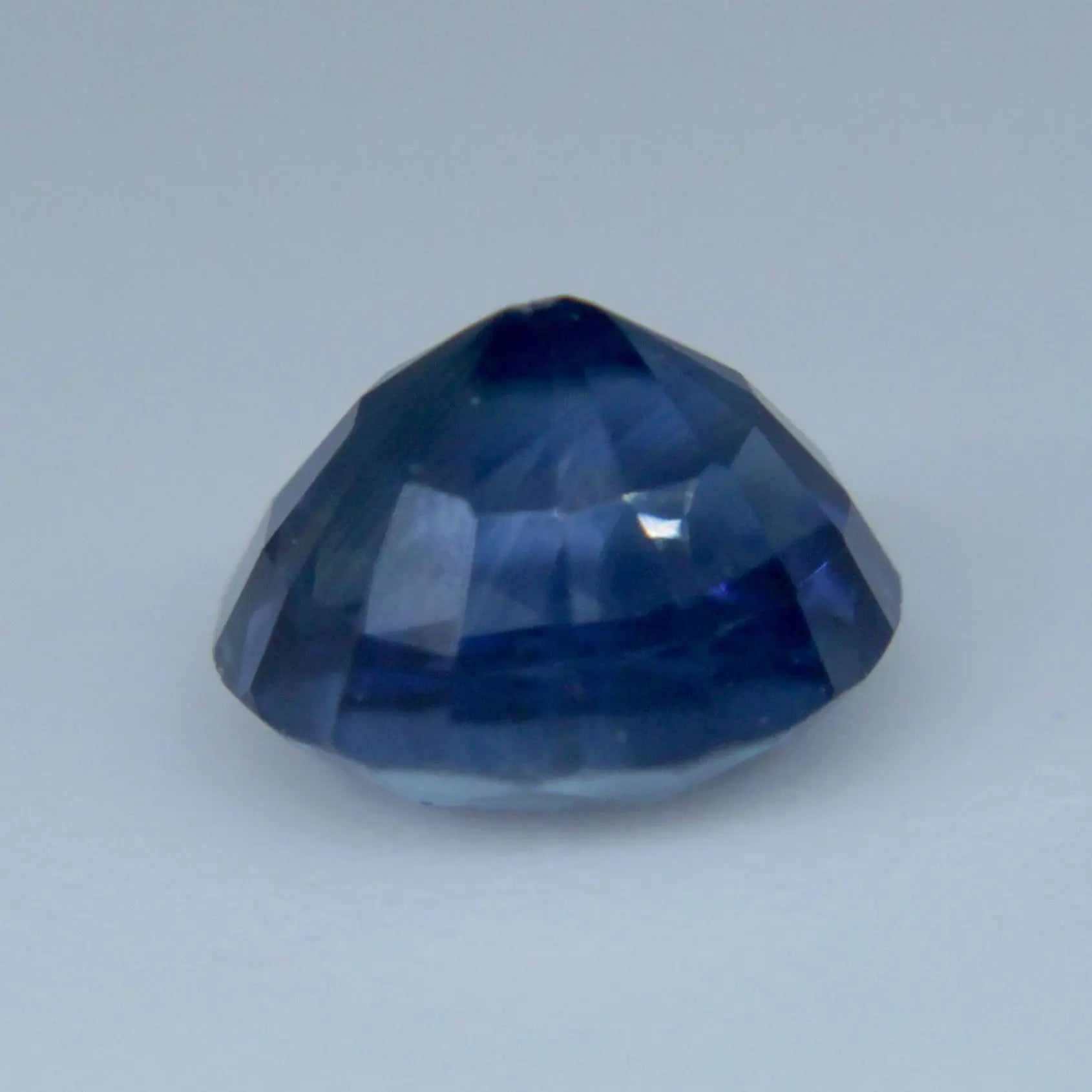 Unheated blue sapphire oval, ready for custom setting