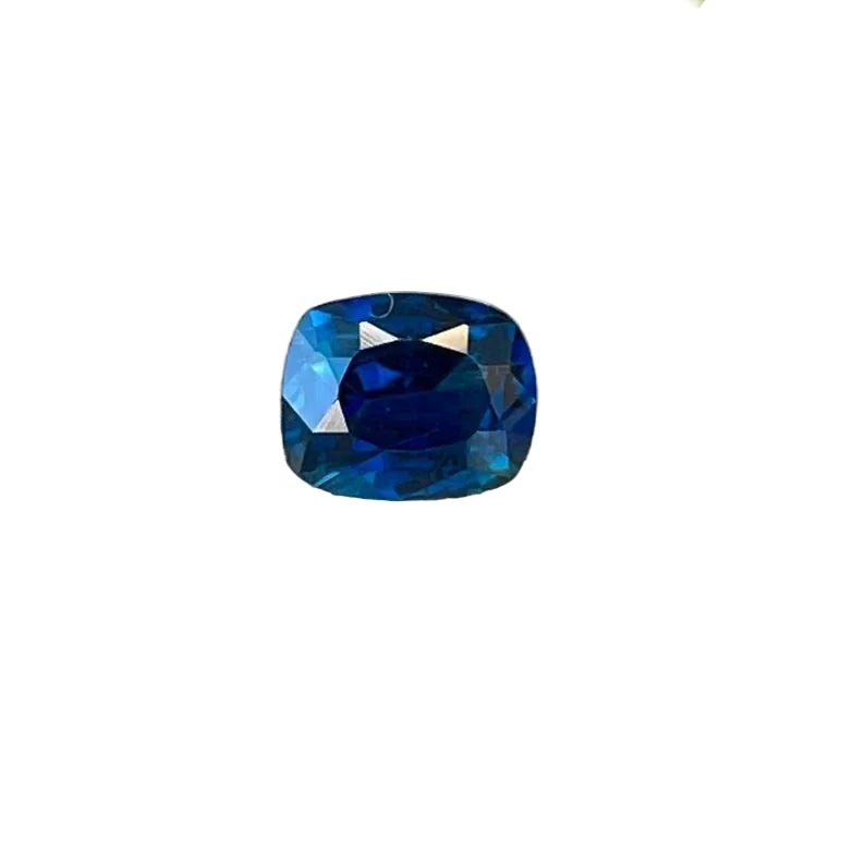 Natural blue sapphire, 0.57ct cushion 5.36×4.45mm, untreated, eye-clean – Sapphire Pal