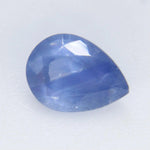 Madagascan blue sapphire pear, faceted gemstone for engagement ring