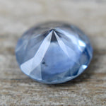 Round blue sapphire 6.82×6.82×3.90 mm – side profile