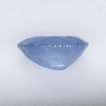 Small pear-shaped blue sapphire with rich color and sparkle