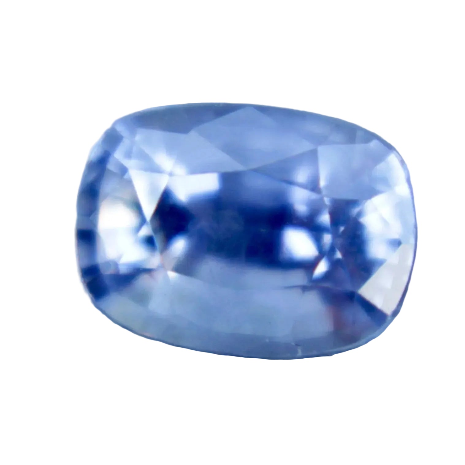 Loose pale blue sapphire cushion cut VS clarity gemstone for custom jewelry