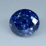 Earth-sourced natural blue sapphire, precision faceted