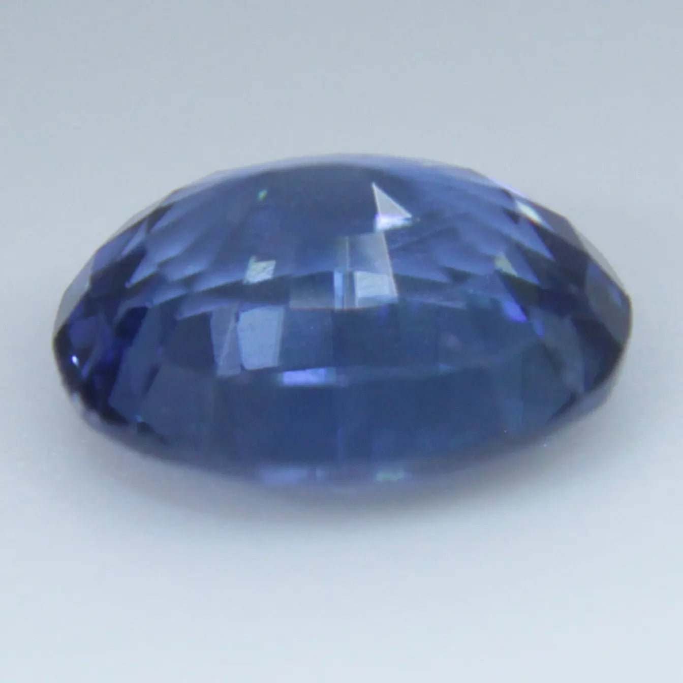oval cut natural blue sapphire loose gemstone with authenticity confirmation