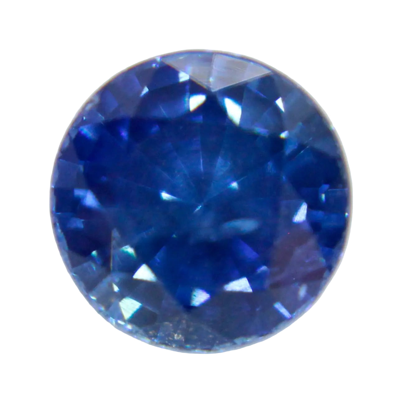 0.60 ct Natural Blue Sapphire, Round Cut, Ceylon origin, heated, SI clarity — Sapphire Pal