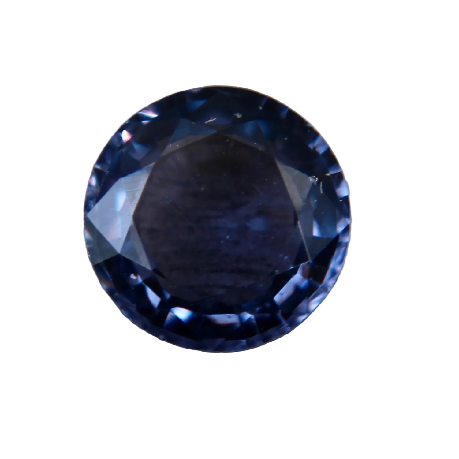 1.04 carat natural blue spinel round cut unheated Ceylon loose gemstone