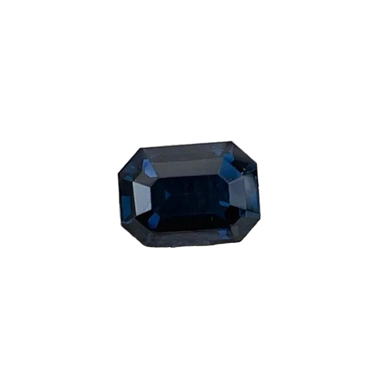 Natural blue spinel 1.32 carat emerald cut VVS Ceylon loose gemstone
