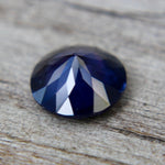 Round-cut blue spinel 6.35×6.35 mm eye clean loose gemstone for jewellery making