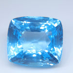 Natural Blue Topaz Cushion Cut 32.33 Carat | Ceylon VVS | Loose Faceted Gemstone - Sapphirepal