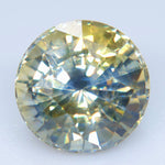 Natural Blue Yellow Bi-Color Sapphire 1.22 Carat Round Cut – Ceylon - Sapphirepal
