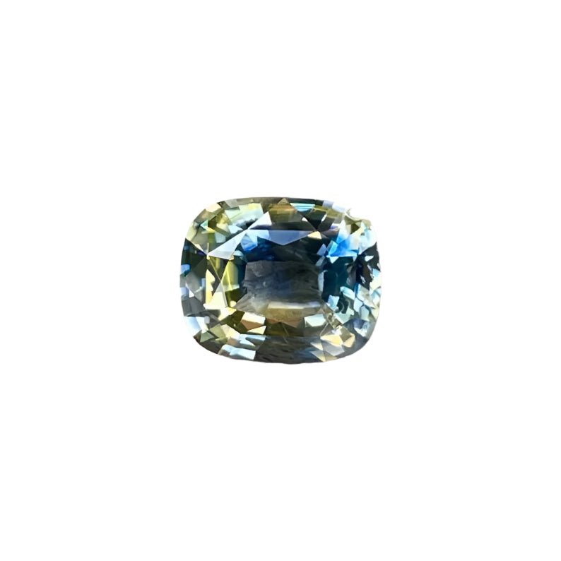Natural Blue Yellow Sapphire – 1.89 Carat Cushion Cut | Bi - Coloured | Ceylon Origin - Sapphirepal