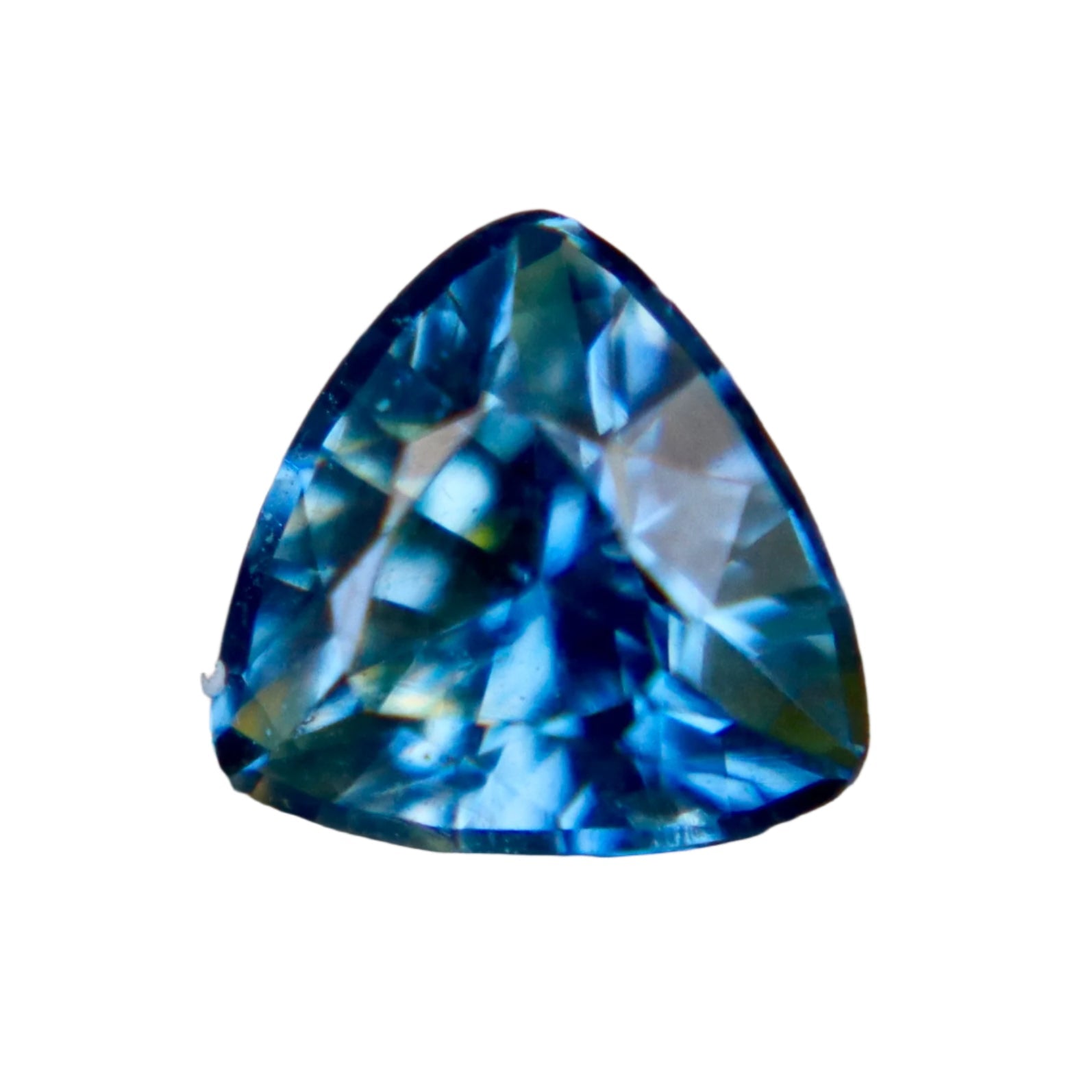 Natural Blue - Yellow Sapphire | Trillion Cut, 0.81 Carat | Natural Gem from Ceylon - Sapphirepal