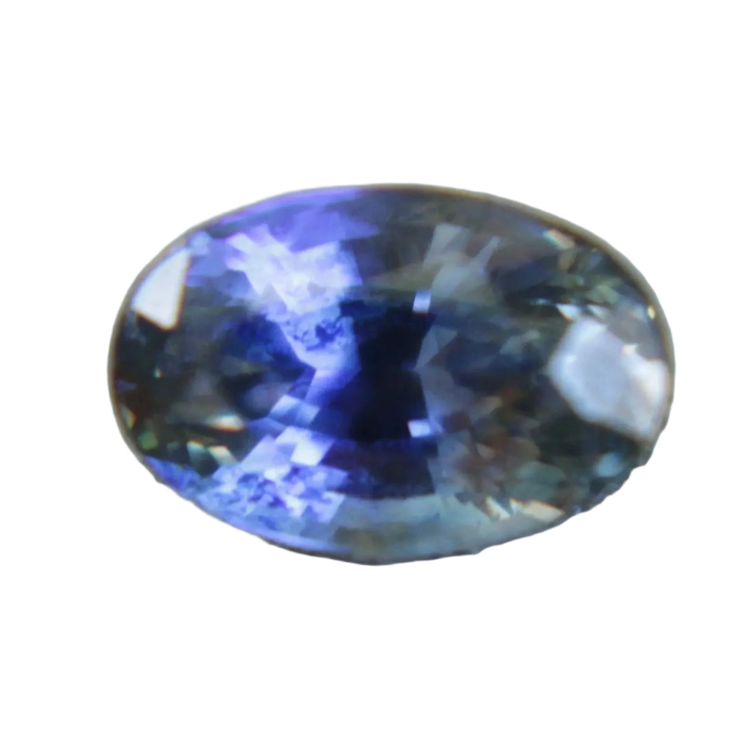 1.19ct Bi-Coloured Blue Yellow Sapphire – Oval Cut Natural Ceylon Gemstone

