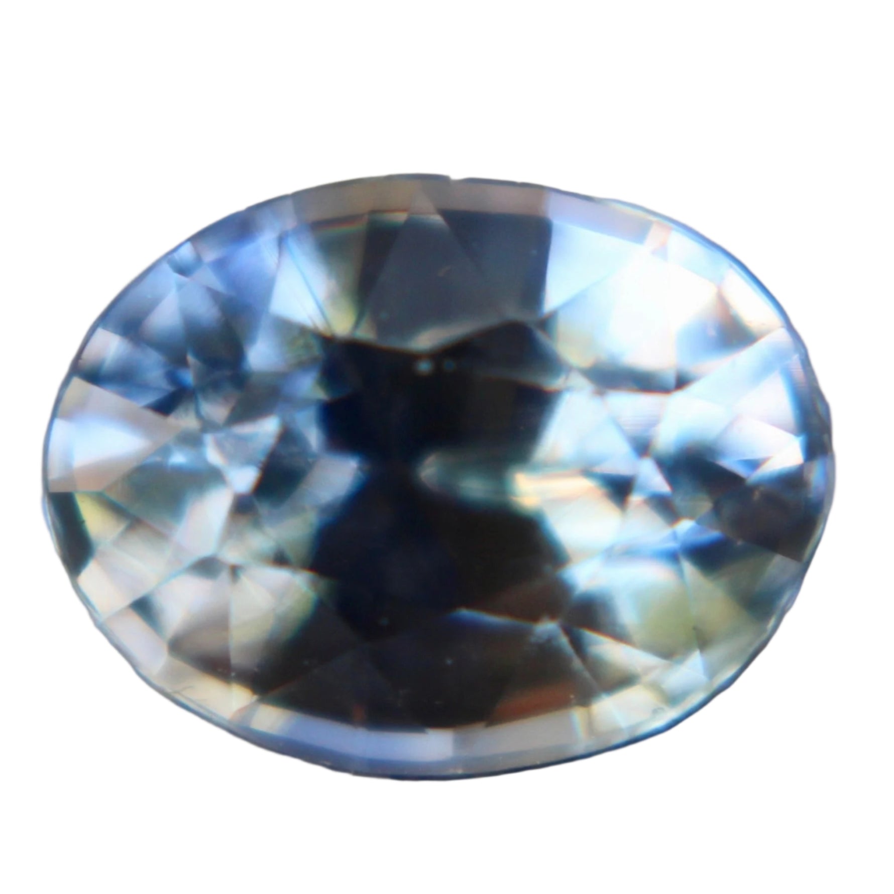 Natural Blue Yellow Sapphire – 1.73ct Oval Cut | Ceylon Bicolour Sapphire Gemstone - Sapphire pal