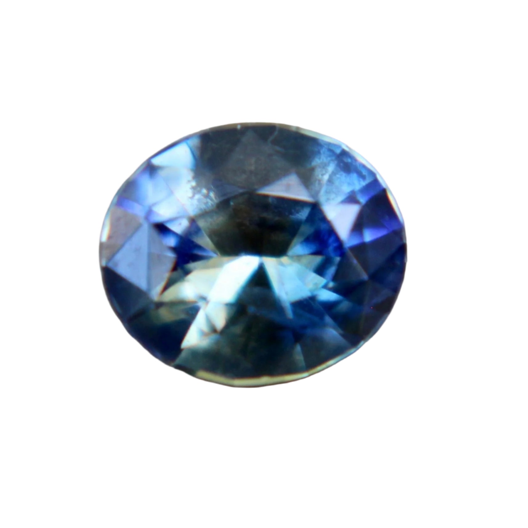 0.51ct Natural Blue Yellow Sapphire – Oval Cut | Bi-Color Ceylon Gem | Sapphire Pal