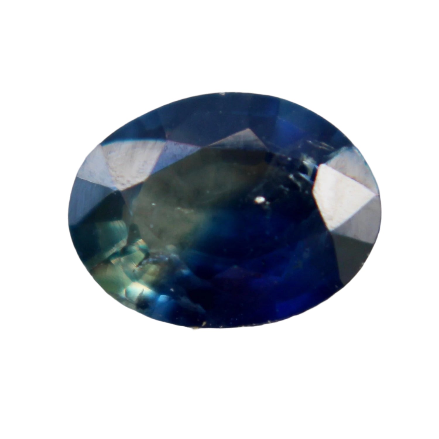 0.63 Carat Blue Yellow Sapphire – Oval Cut Bi-Coloured Gemstone from Madagascar
