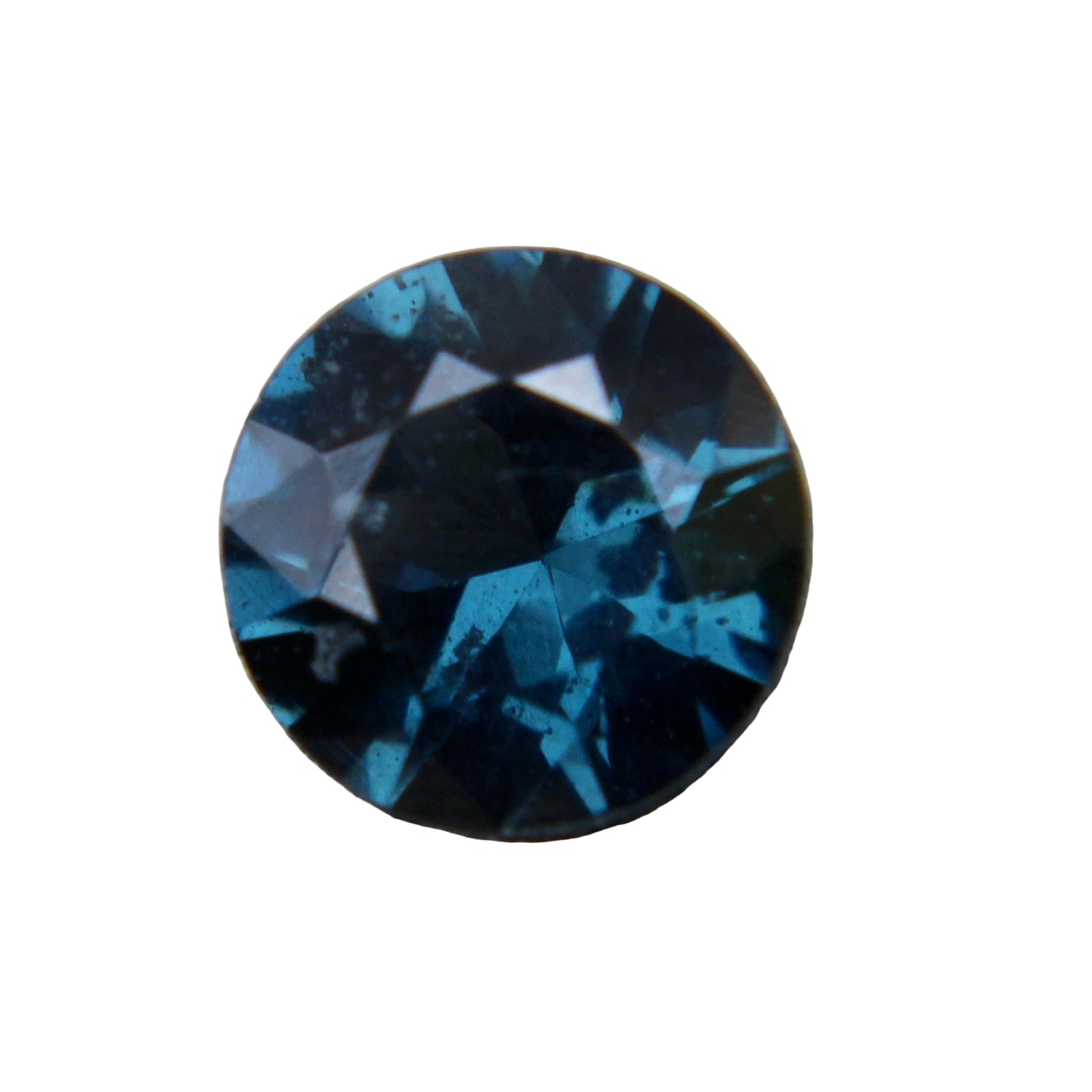 Natural Bluish Green Spinel 0.83ct Round Cut Ceylon gemstone