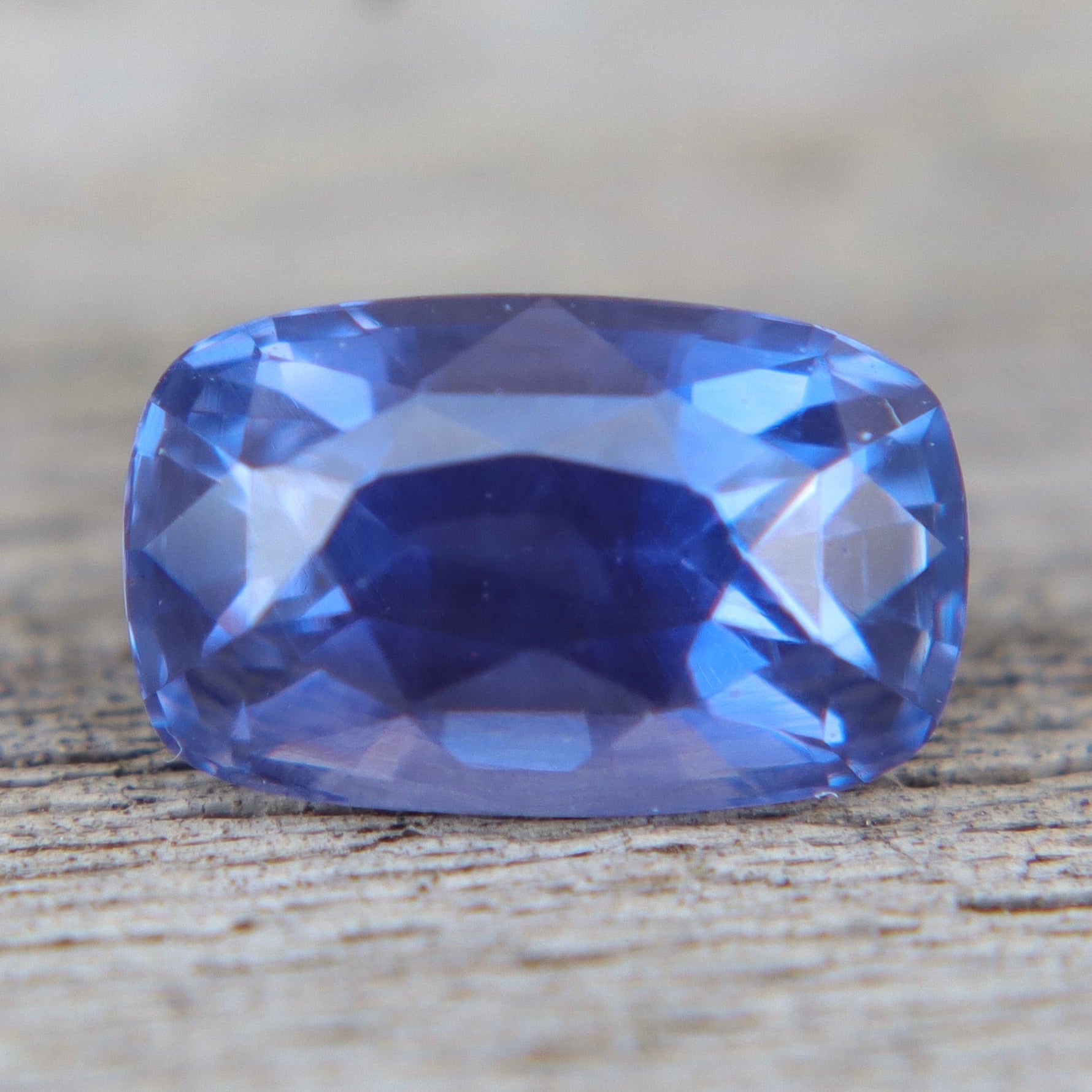 Natural Bluish Purple Sapphire – 1.55ct Cushion Cut | Unheated Ceylon Gemstone - Sapphirepal