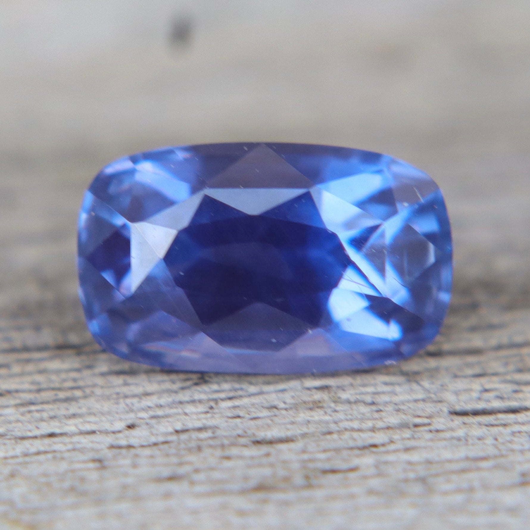 Natural Bluish Purple Sapphire – 1.55ct Cushion Cut | Unheated Ceylon Gemstone - Sapphirepal
