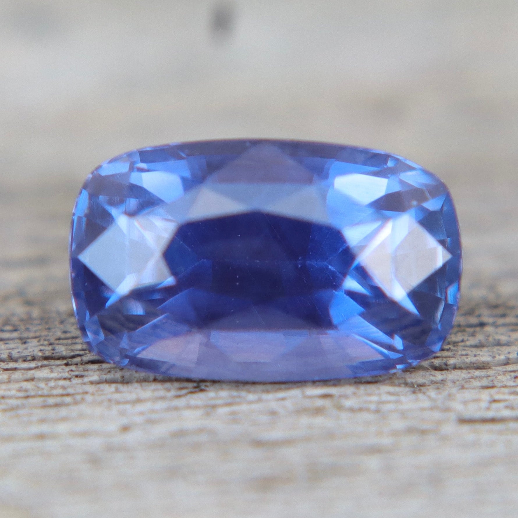 Natural Bluish Purple Sapphire – 1.55ct Cushion Cut | Unheated Ceylon Gemstone - Sapphirepal