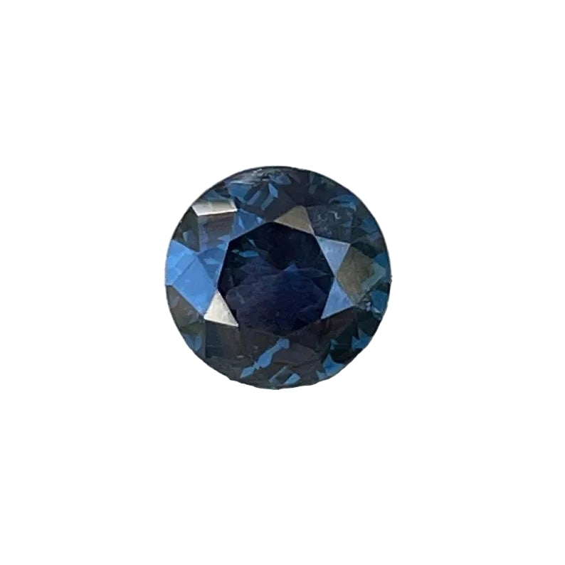 1.38 ct natural bluish‑purple spinel round cut unheated loose gemstone – Sapphire Pal