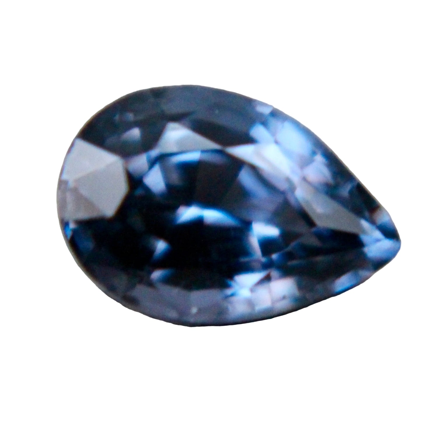 1.08 ct natural bluish‑purple spinel pear cut unheated loose gemstone – Sapphire Pal