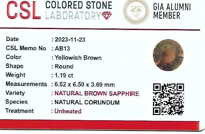 Natural Brown Orange Sapphire - Sapphirepal