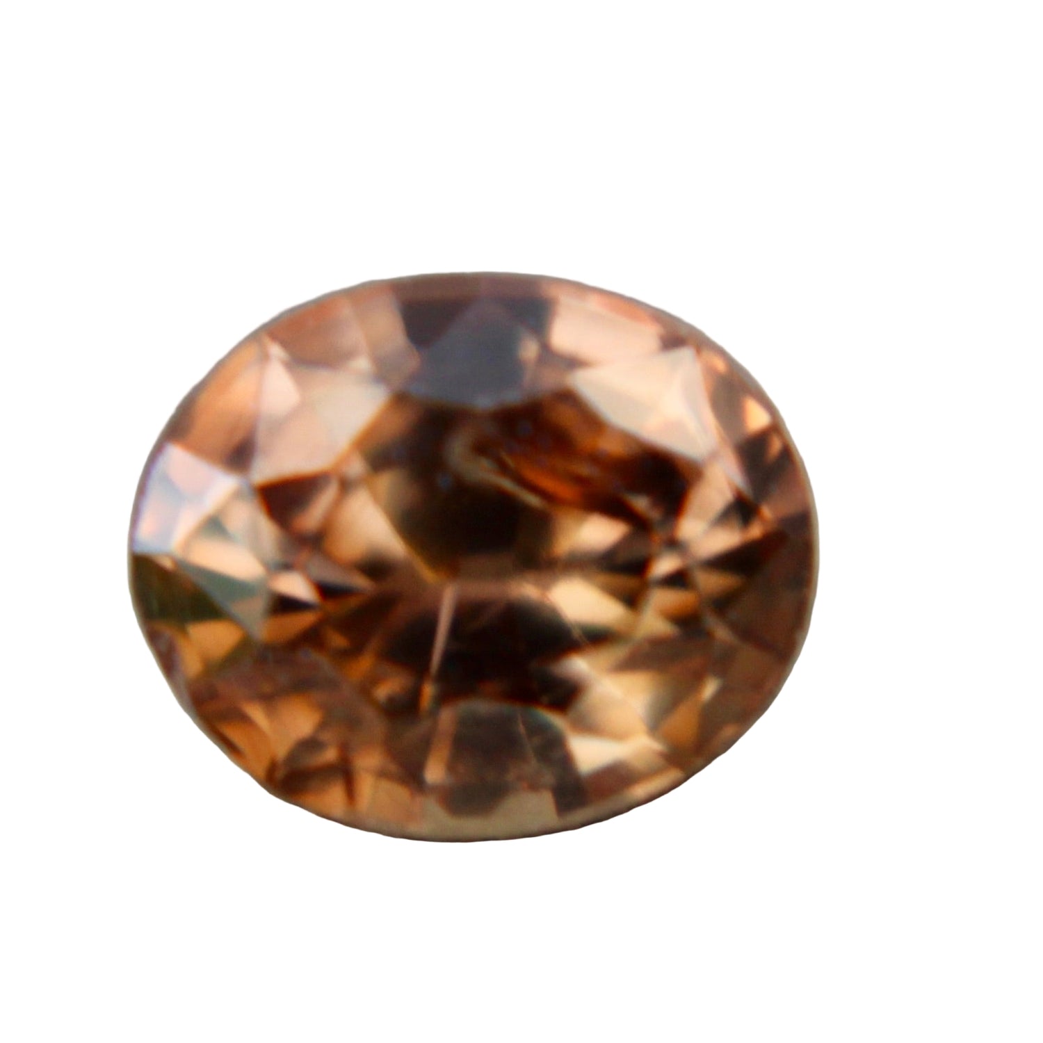 0.75ct natural brown sapphire oval cut Ceylon gemstone for bespoke jewelry