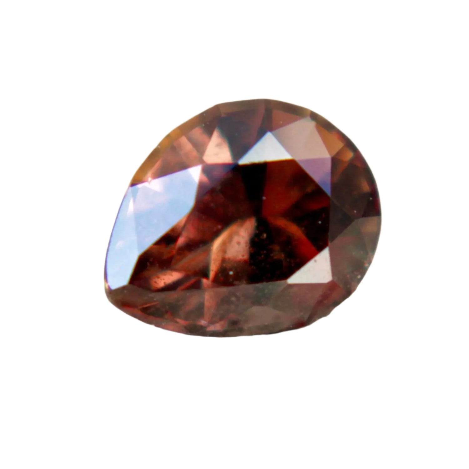 0.80ct Pear Cut Brown Sapphire – Eye Clean | Sapphire Pal