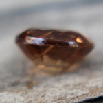Oval cut untreated brown sapphire stone 5.49 x 4.55 mm for engagement ring