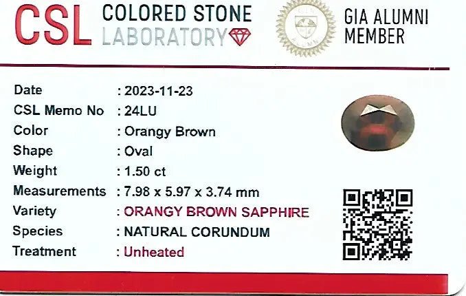 Natural Brown Sapphire - Sapphirepal