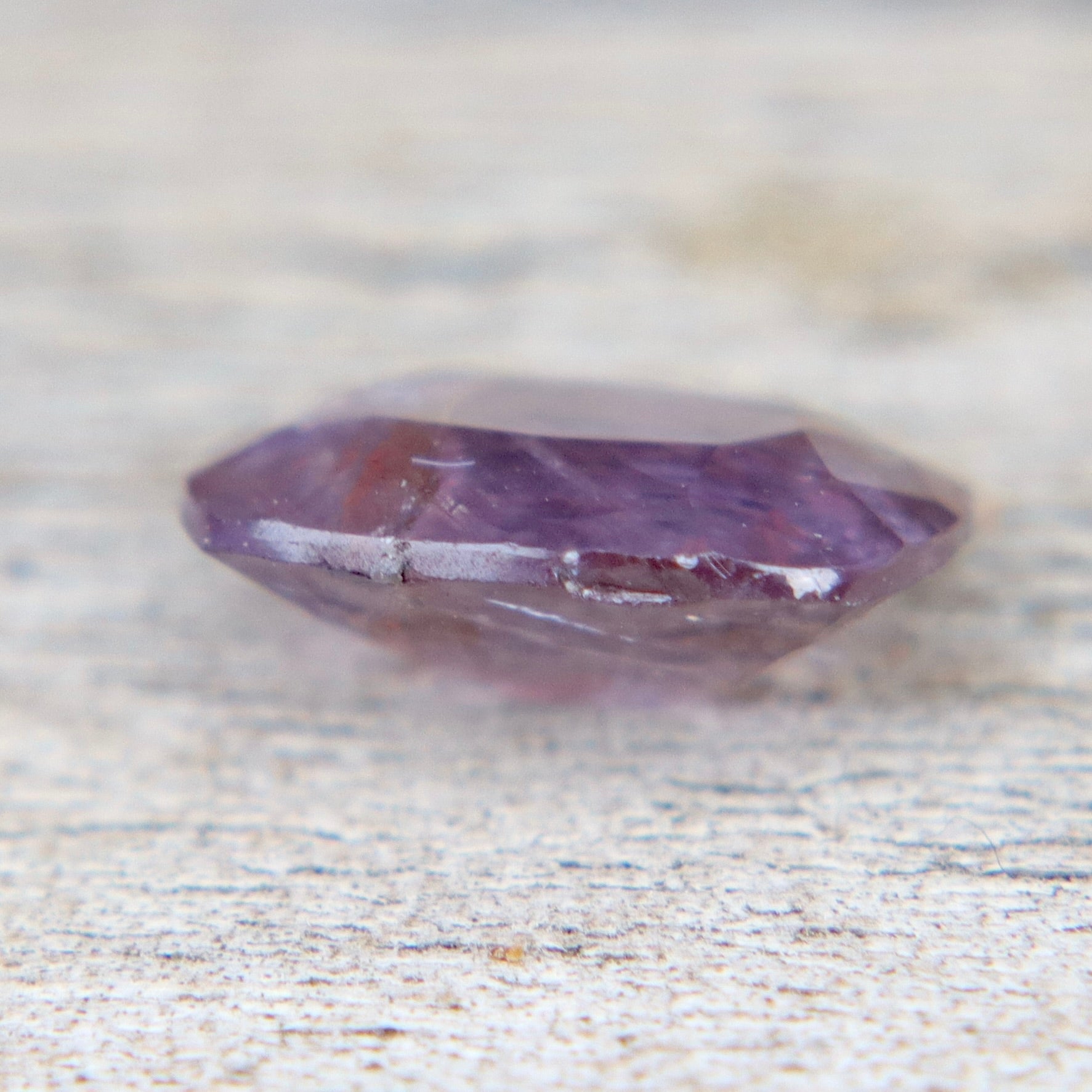 Natural Brownish Purple Sapphire | 1.45 Carat Cushion Cut | Unheated | Madagascar Origin - Sapphirepal