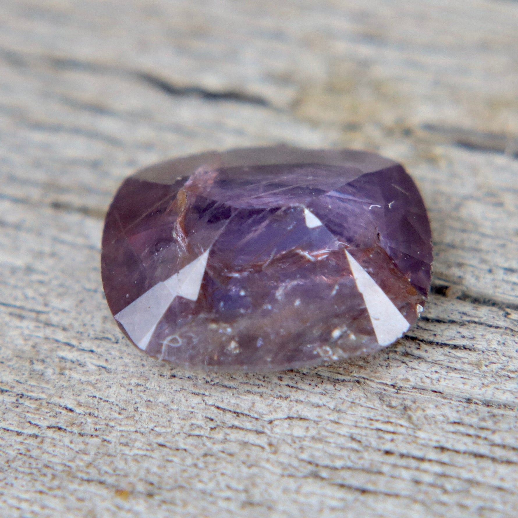 Natural Brownish Purple Sapphire | 1.45 Carat Cushion Cut | Unheated | Madagascar Origin - Sapphirepal