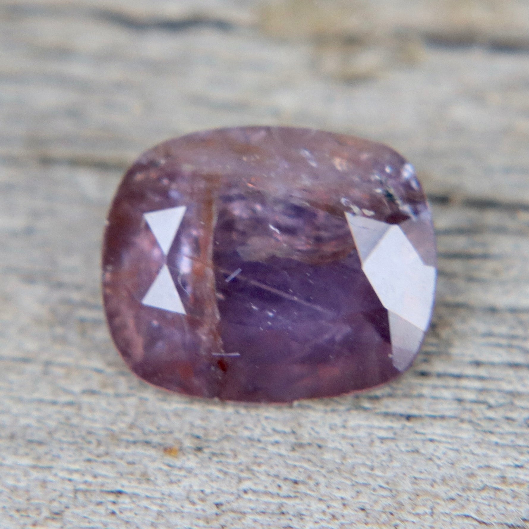 Natural Brownish Purple Sapphire | 1.45 Carat Cushion Cut | Unheated | Madagascar Origin - Sapphirepal