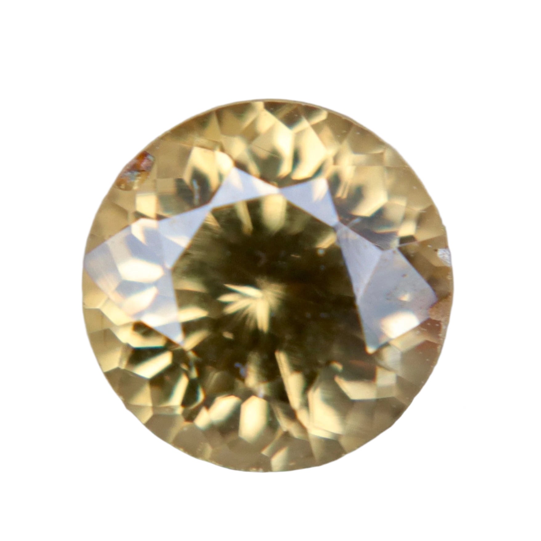Brownish Yellow Zircon 1.40ct | Round Cut Gemstone | Ceylon Origin
