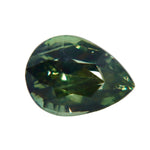Natural 1.16 carat Ceylon alexandrite in an eye-clean pear cut, shown face-up