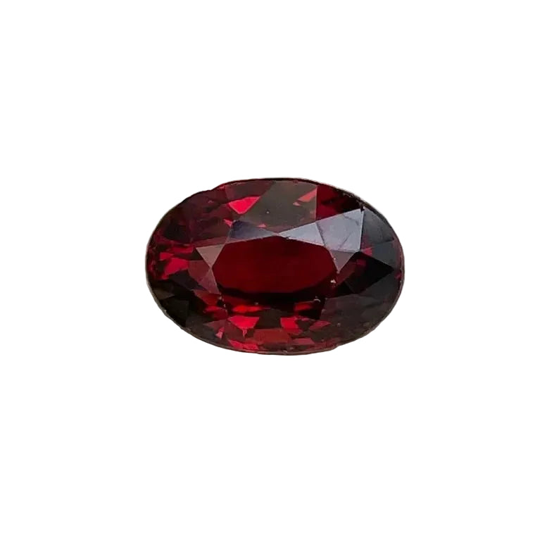 Natural Ceylon garnet 3.82 carat oval-cut loose gemstone