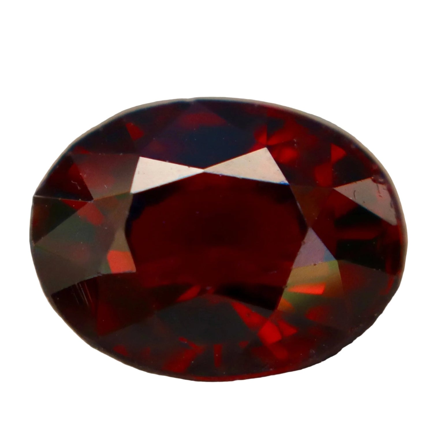 Natural Ceylon Garnet 3.55 Carat Oval Cut Eye Clean Loose Gemstone - Sapphirepal