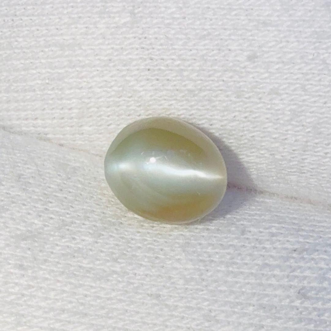 Natural Chrysoberyl Cat’s Eye 2.89ct Oval – Ceylon Earth Sourced Collector Gemstone - Sapphirepal