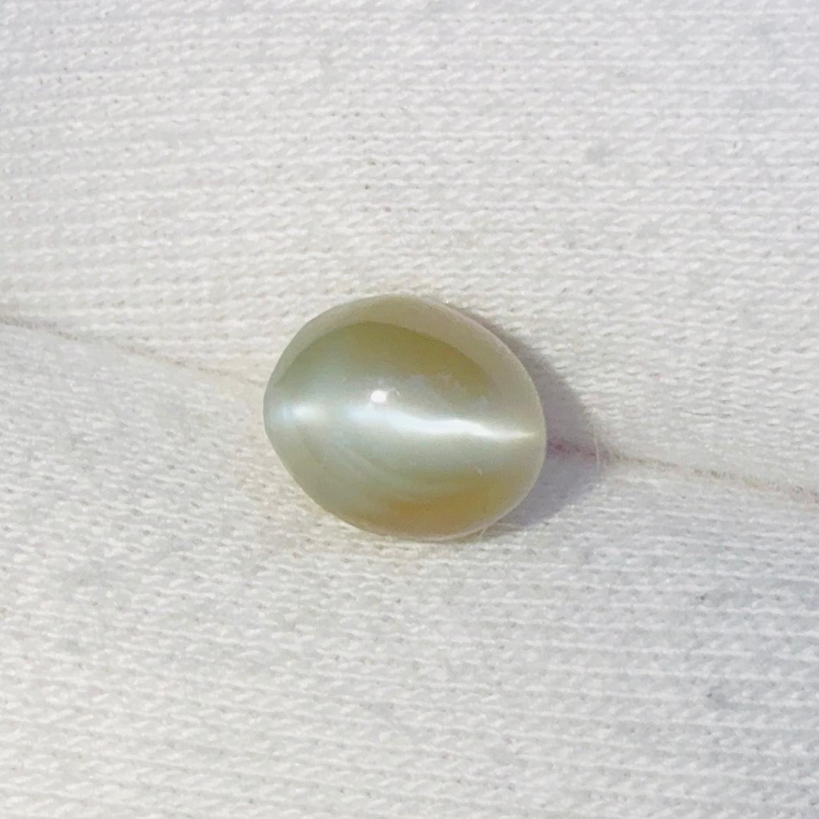 Natural Chrysoberyl Cat’s Eye 2.89ct Oval – Ceylon Earth Sourced Collector Gemstone - Sapphirepal