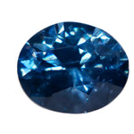 Face-up view of a 1.35 carat natural cobalt blue Ceylon spinel in an oval cut