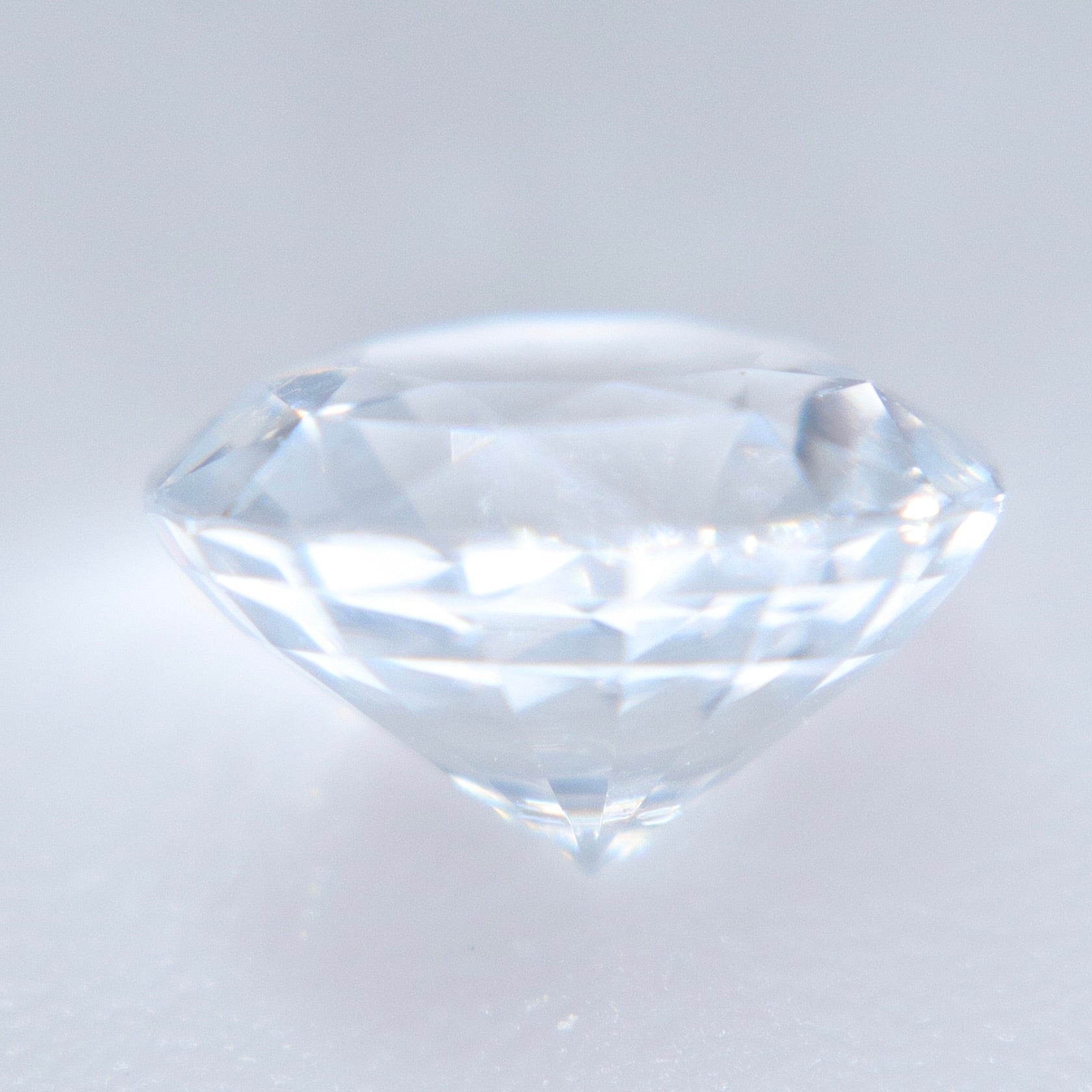 Natural Colorless Ceylon Sapphire 1.21ct Round Cut Loose Gemstone - Sapphirepal