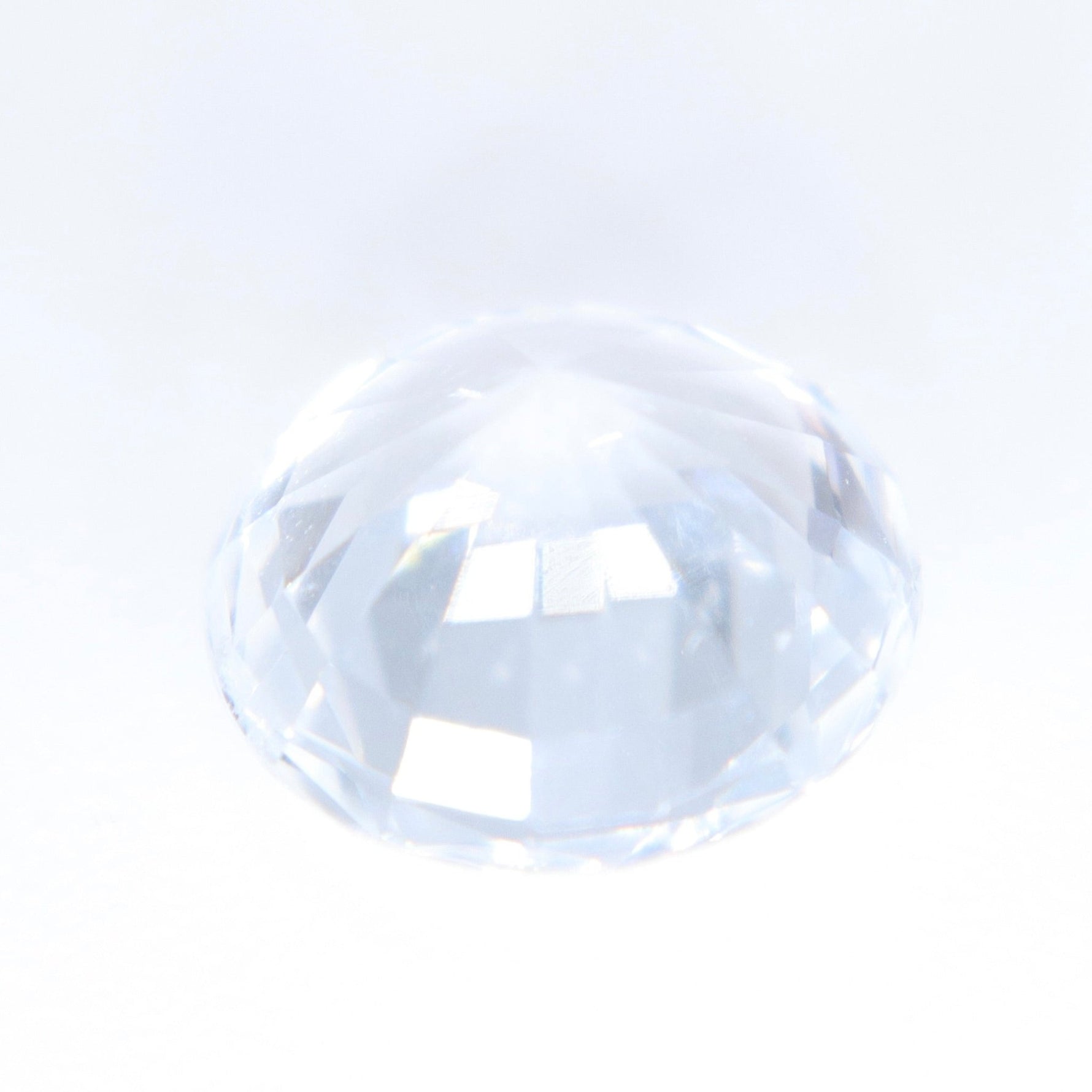 Natural Colorless Ceylon Sapphire 1.21ct Round Cut Loose Gemstone - Sapphirepal