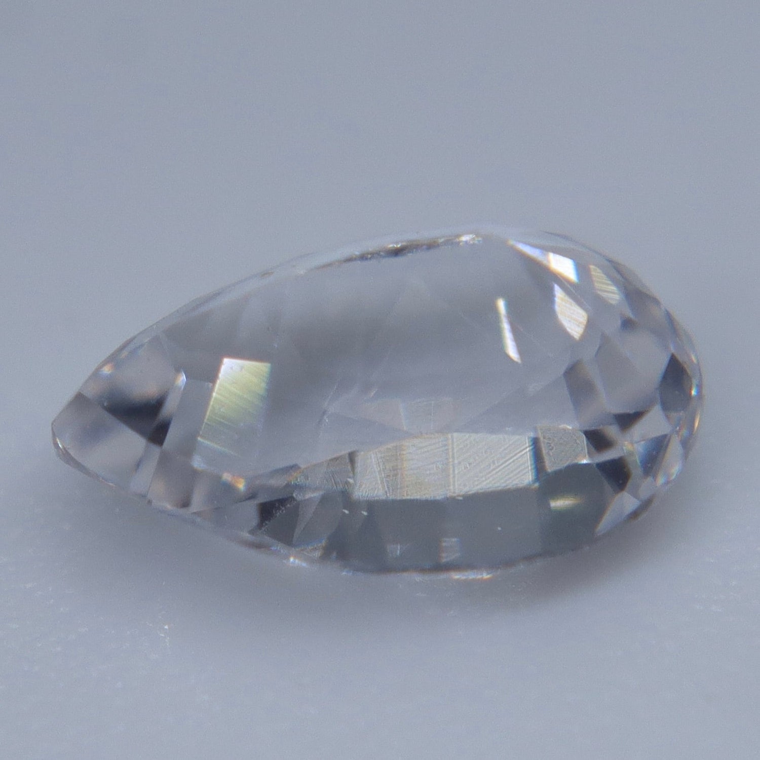 Natural Colorless Sapphire 1.05ct — Ceylon, Unheated, Pear Cut (VS) - Sapphirepal
