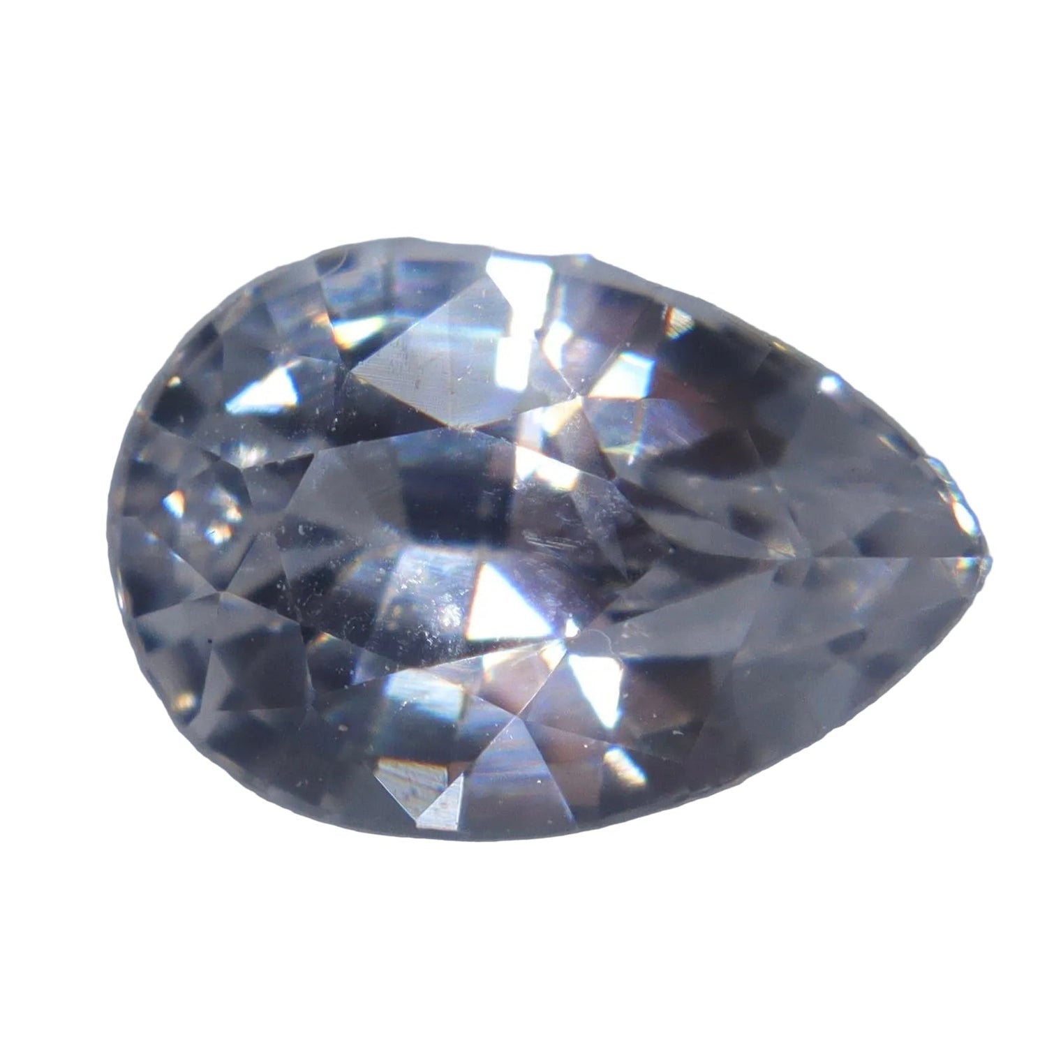 Natural Colorless Sapphire 1.05ct — Ceylon, Unheated, Pear Cut (VS) - Sapphirepal