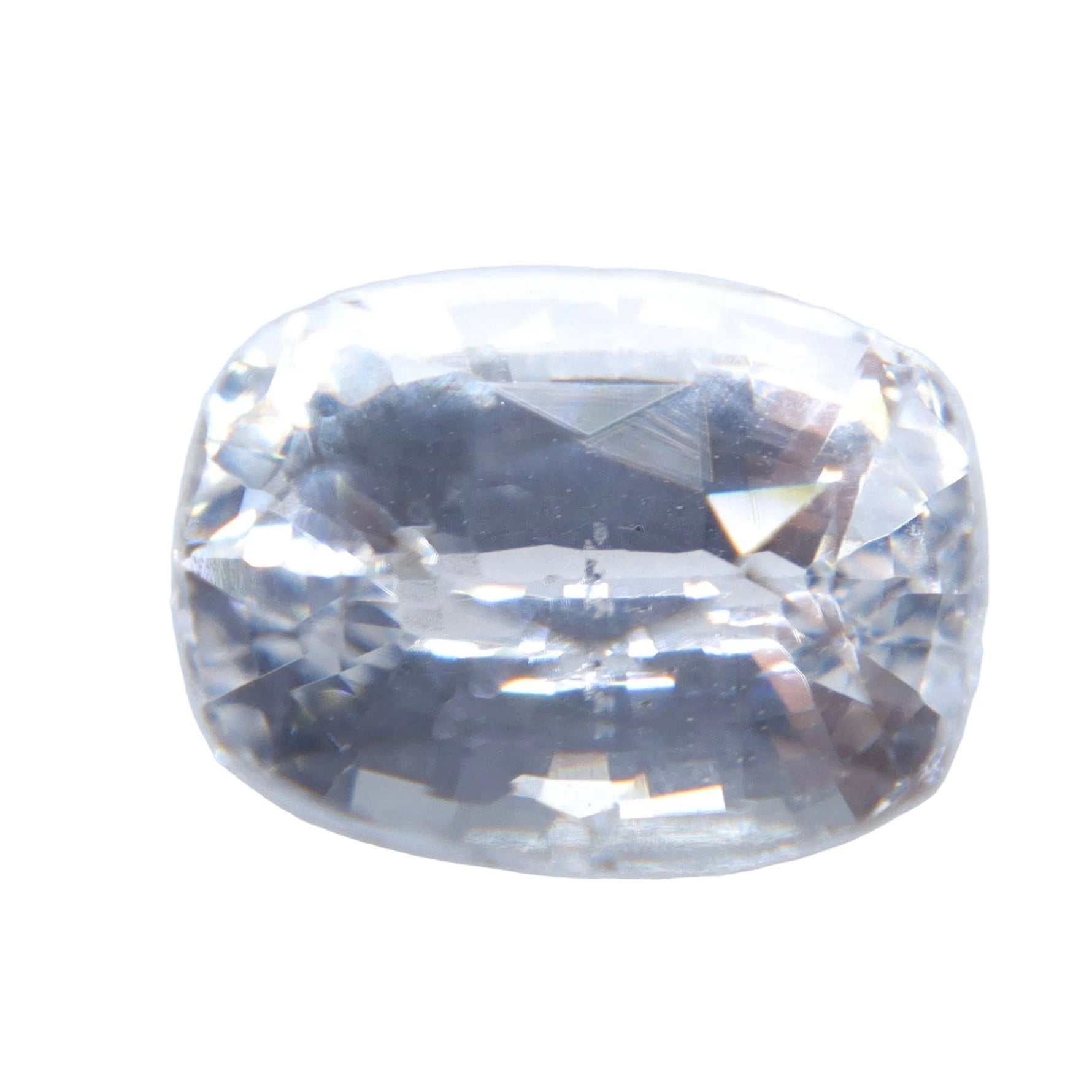 Natural Colorless Sapphire 1.58ct Cushion Cut Ceylon Loose Gemstone - Sapphirepal