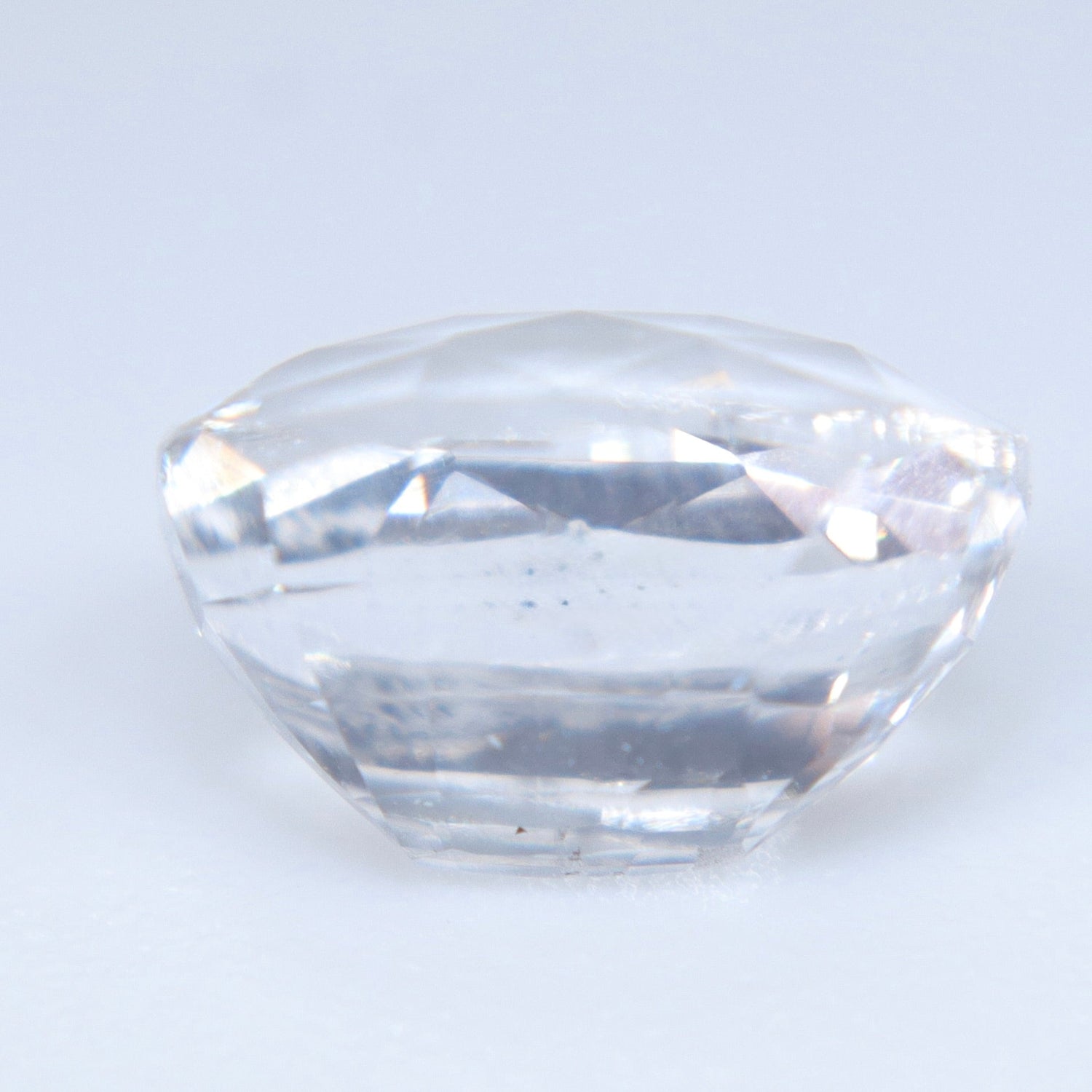 Natural Colorless Sapphire 1.58ct Cushion Cut Ceylon Loose Gemstone - Sapphirepal