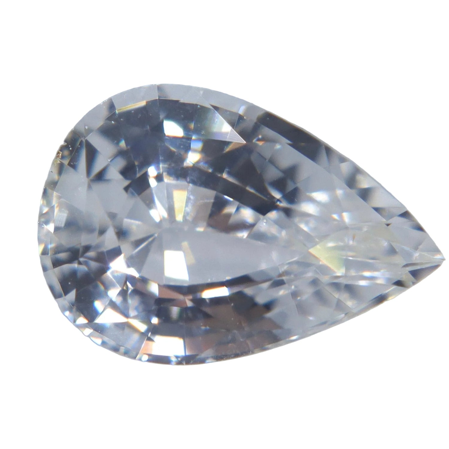 Natural Colorless Sapphire 2.06 Carat Pear Cut from Ceylon - Sapphirepal